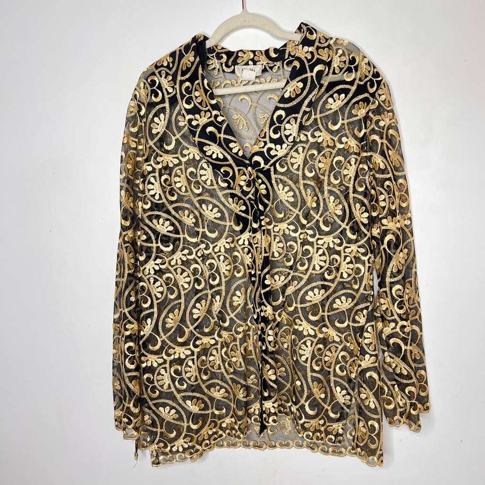 Vintage MaxiMa USA Embroidered Mesh Jacket – Size 1XL